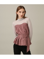 ギャザービスチェタートルTOP/L/GRY1