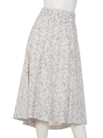 コバナフラワーフレアスカート/ホワイト