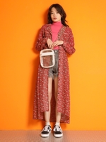 シースルー2WAYワンピース/RED