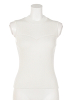 シアービスチェLike Knit TOP/WHT