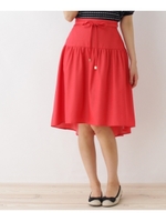 シャンブレーマーメイドスカート/レッド(062)