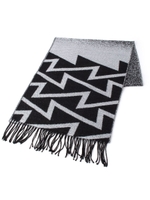 ジオメトリカルマフラー/ブラック(419)