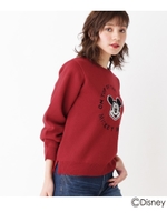 ジャガードニットプルオーバー（ミッキーマウス）/ワインレッド(063)