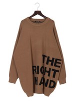 ジャガードロゴニットOP/ライトブラウン