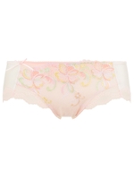 ジュエリング　ウォーターカラーレースブラ ペアボーイズレングスショーツ0025/ホワイト