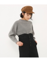 スリーブポイントニット/T.GRY