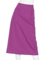 タイプライターシルク加工両ポケタイトスカート/パープル