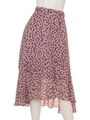 ダルメシアン柄ロングスカート/ピンク
