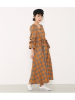 チェックノーカラーOP/ORG