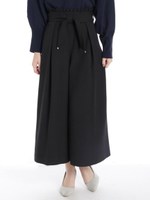 チャーム付きワイドパンツ/クロ