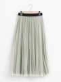 チュール×プリーツセットスカート/ミント