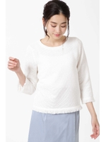 ツィードニットプルオーバー/ホワイト(030)