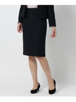 ツイードジャージタイトスカート/ブルー系(094)