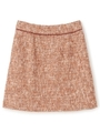 ツイードミニスカート/ブラウン