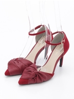 ツイストパンプス/ボルドー