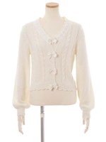 ドーリーカーディガン/ホワイト