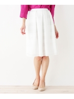 ドビー タックフレアスカート/オフホワイト(003)