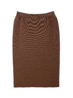 ニットアップスカート/ブラウン(050)