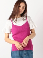 ニットキャミソール/紫系