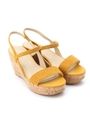 バックストラップウエッジサンダル/マスタード(033)