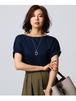 バックボタンスムースプルオーバー/ブルー系(094)