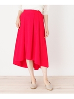 フィッシュテールコットンチノスカート/レッド(062)