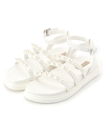 フェイクパール サンダル/オフホワイト(003)