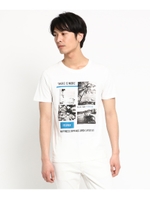 フォトプリント 半袖Tシャツ/オフホワイト(003)