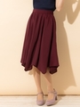 フレアスカート（8R10-07032）/ワイン