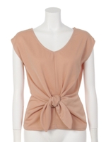 フロントリボンTOPS/ベージュ