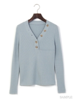 フロント釦テレコNT/ライトブルー