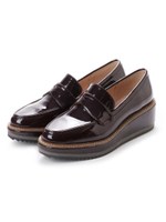 プラットフォームローファー/ワインエナメル