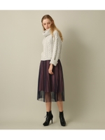 プリーツバイカラーチュールSK/PNK