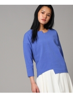 ヘムデザイン ストレッチプルオーバー/ライトパープル(081)