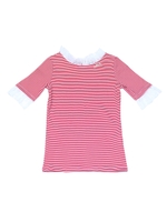 ボーダー TOPS/レッド