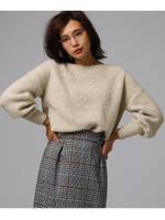 ボートネックブークレニット/ナチュラル(050)