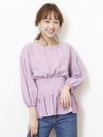 ボリュームブラウス/ラベンダー