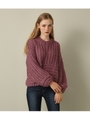 ボリュームローゲージknit TOP/GRN
