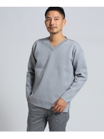 ミラノリブセーター [ メンズ トップス ニット セーター Vネック ]/ライトグレー(011)