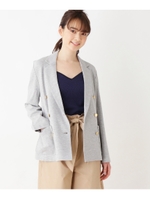 メタルボタンジャージジャケット/グレー(012)