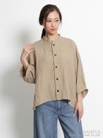 リネンビエラワイルドウォッシュブラウス/ベージュ