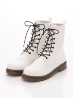 レースアップショートブーツ/NV