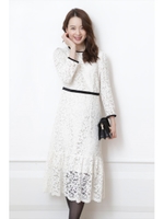 レースワンピース/ホワイト