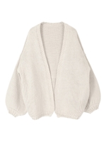 ローゲージニットカーディガン/ベージュ