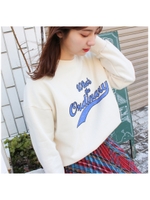 ロゴスウェットトップス/アイボリー