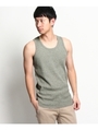 ワッフルタンクトップ/グレー(012)
