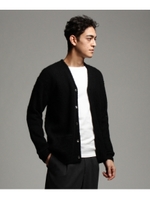 起毛Vネックカーディガン/ブラック(019)