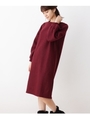 起毛ワッフルチュニックワンピース/ボルドー(064)