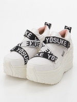 厚底ベルティッドスニーカー/ホワイトコンビ