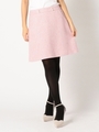 台形ミニスカート/ピンク